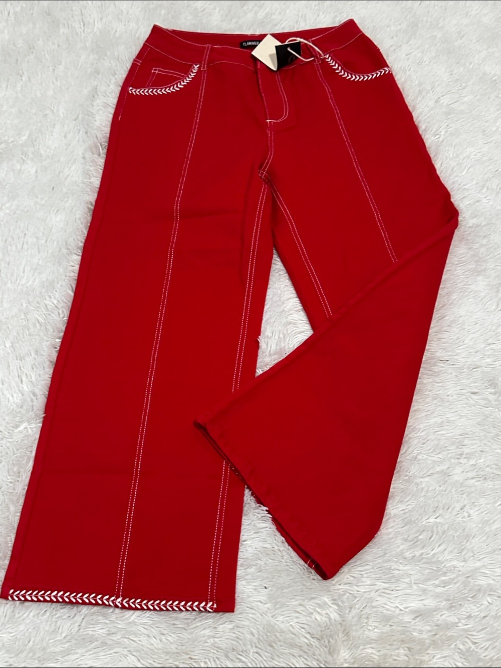 🌴 NWT Flamingals Cropped Wide Leg Jeans